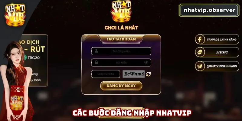 Đăng Nhập Nhatvip - Tham Gia Cá Cược Dễ Dàng Và Nhanh Chóng Các bước đăng nhập dễ dàng vào hệ thống Nhatvip