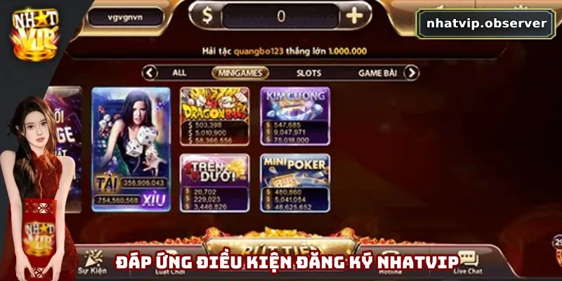 Đăng Ký Nhatvip - Khám Phá Dịch Vụ Đẳng Cấp Trong Tầm Tay Đáp ứng đủ điều kiện đăng ký Nhatvip không rủi ro