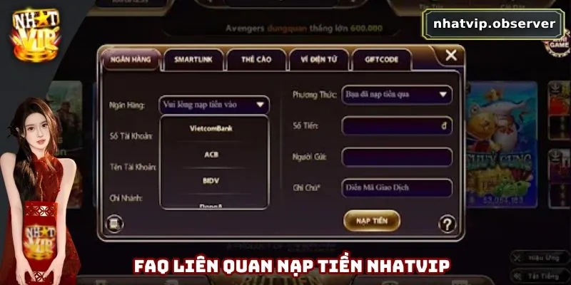 Nạp Tiền Nhatvip - Khám Phá Các Phương Thức Tiện Lợi Nhất Một số các câu hỏi liên quan đến nạp tiền hệ thống Nhatvip