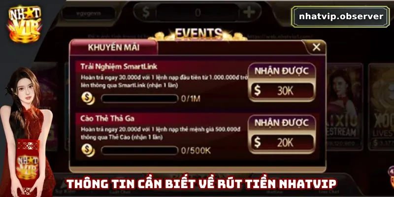 Rút Tiền Nhatvip - Nâng Cao Trải Nghiệm Giao Dịch Tại Hệ Thống Vài thông tin người chơi cần biết về rút tiền Nhatvip